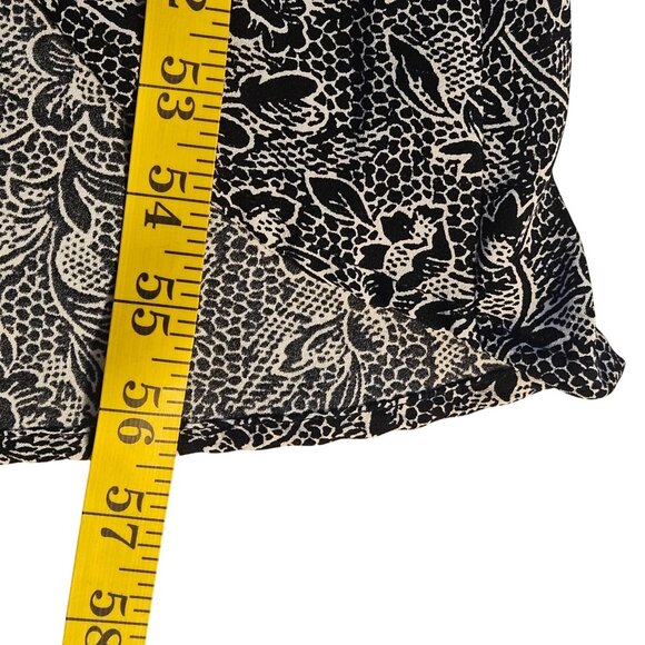 Abercrombie & Fitch Black Floral Wrap Dress Small Sleeveless Midi Soft Goth Y2K - Picture 6 of 14